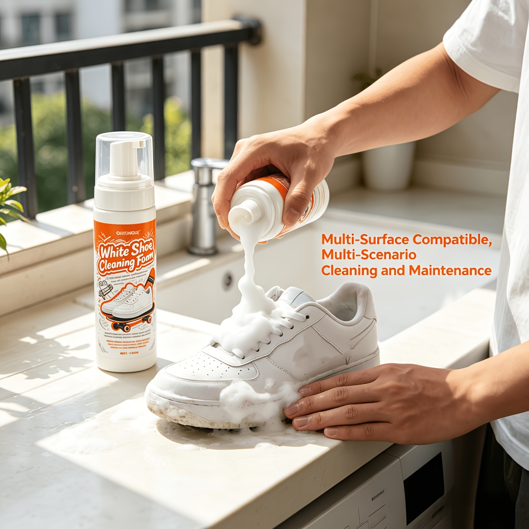 Sneaker Care Foam - Przenośna pianka do czyszczenia białych butów