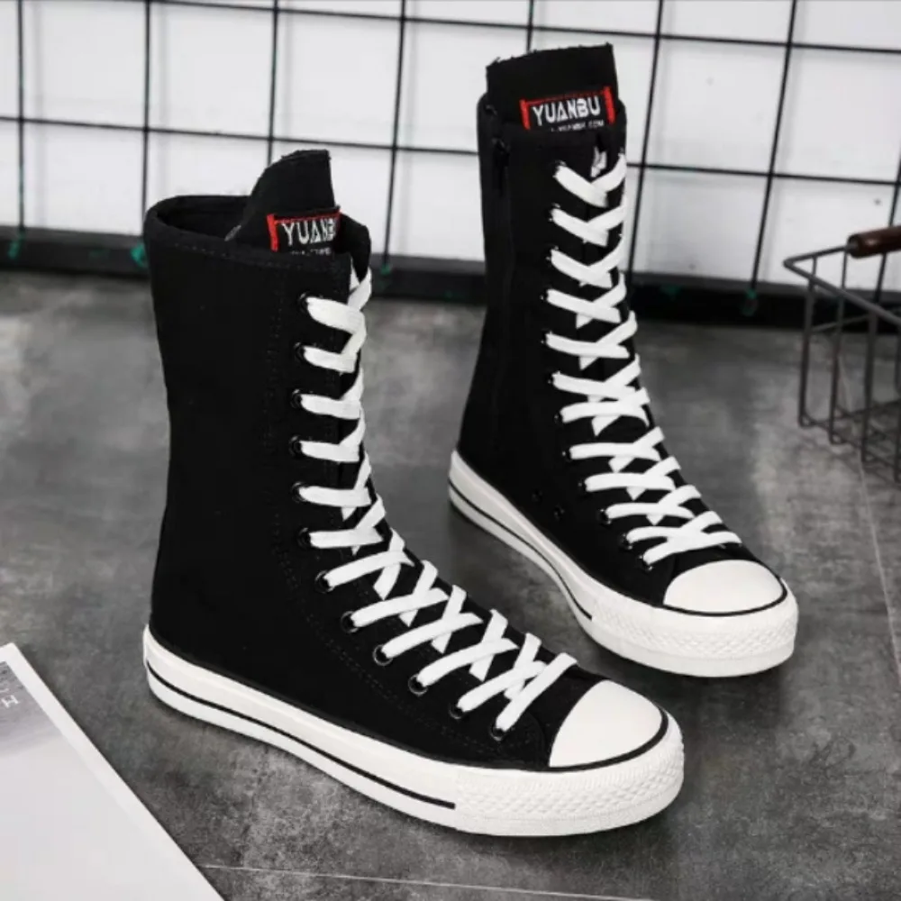 Sneaker Zone - Mid Tube Lace Up Sportowe buty